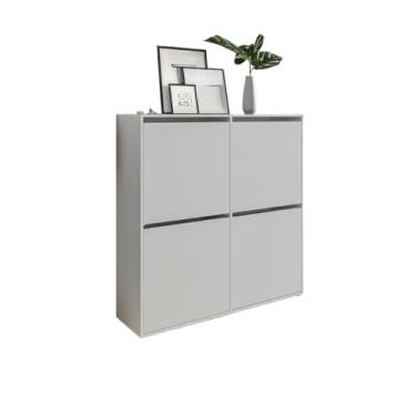 Imagem de Sapateira 4 Portas Suspensa Portas Basculantes Para Casa Organizadora(branco)