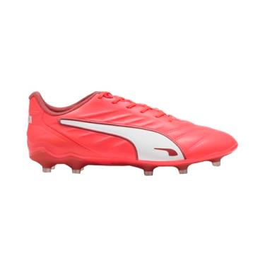 Imagem de PUMA Tênis feminino King Pro Firme, Artificial Ground Soccer Chuteiras, Vermelho brilhante - puma branco-vermelho fogo, 34