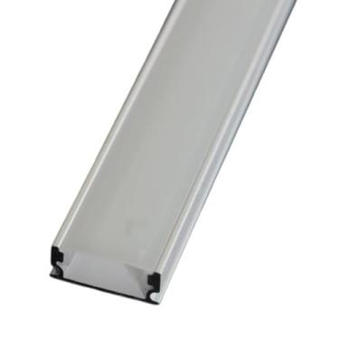 Imagem de Perfil para Fita LED Foxlux - Sobrepor - Branco - 17 X 7 X 2000mm