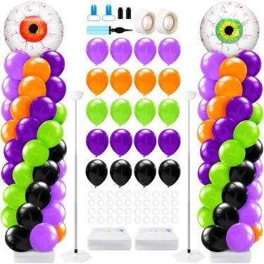 Imagem de Kit de suporte de coluna para balões de Halloween Kasyat, conjunto de 