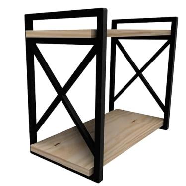 Imagem de Prateleira Industrial Suspensa 20x60, Organizadora Livros Decorações em Salas, Cozinhas, Lavanderia(Prateleira 20x90cm)