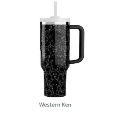 Imagem de Garrafa Térmica Luxo 1,2L Com Canudo, Tampa e Alça Ergonômica, Ideal p