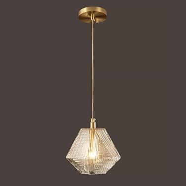 Imagem de YQSLQZZ Luminária pendente de vidro para casa de fazenda, lustre de sala de jantar de latão vintage, bar de corredor iluminação decorativa ilha de cozinha luzes de teto suspensas, luz G9*1, 7W, 3000K