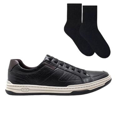 Imagem de Kit Sapatênis Democrata Denim Jay Masculino + Par De Meia