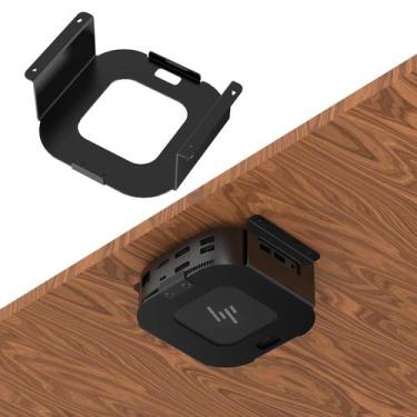 Imagem de Suporte de montagem CENYIDU para HP USB-C Dock G5 Under Desk Black