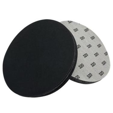 Imagem de Lixa Autkerige 320 Grit Wet Dry 15 cm 20 unidades de discos de lixar