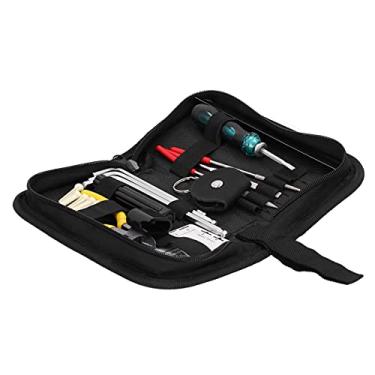 Imagem de Domary Kit de Ferramentas para Reparo de Guitarra, Manutenção Completa para Configuração de Baixo Elétrico Acústico Com Bolsa de Armazenamento