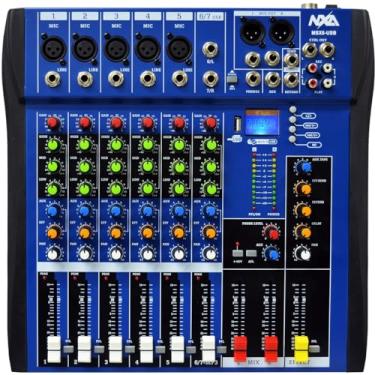 Imagem de Mesa de Som 6 Canais Com Bluetooth, EFX e USB MSX-6 USB - NXA