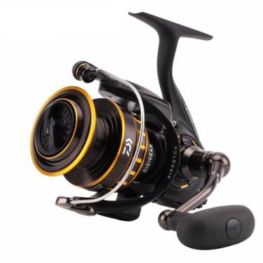 Imagem de Daiwa – Molinete giratório para água salgada BG2500 BG, 5.6:1, 6+1 rolamentos, 84 cm de recuperação, 6 kg de arraste, preto/dourado