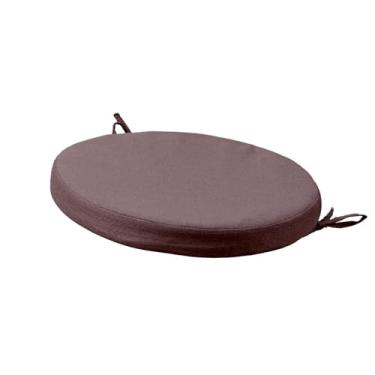 Imagem de Ｂｅｓｇａ Almofada redonda para assento, tapete de chão, pufe, multiuso, simples, macio, almofada para cadeira, banco, decoração de casa, sofá, ioga, escritório, Marrom Escuro, M