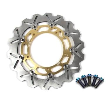 Imagem de Rotor de disco de freio dianteiro Arashi com parafusos de montagem para Yamaha YZF R25 2014-2021, MT03 FZ03 2016-2023 ABS inclui, YZF R3 2015-2023 ABS 17-23, acessórios de substituição de motocicleta