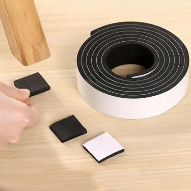 Imagem de Fita autoadesiva de espuma para remoção de clima - Tira de vedação de porta à prova de som para janelas, portas deslizantes, unidades AC | Bloqueador de isolamento para economia de energia (1 rolo)