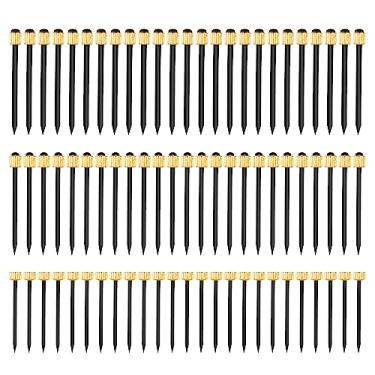 Imagem de 75 peças de pregos para pendurar fotos, 3 tamanhos de metal para pendurar moldura, pregos, ferragens para pendurar para casa, quarto, escritório, sala de aula, com estojo de plástico transparente