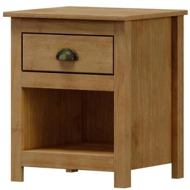 Imagem de Mesa De Cabeceira 1 Gav Madeira Maciça 46 Cm 9100 Freijo Milani Store 