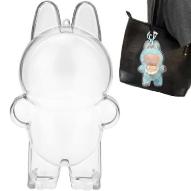 Imagem de JHDOJHD Case Compatible with LABUBU The Monsters Exciting Macaron/Big into Energy Plush Doll Toy, PVC Plastic Clear Cover(Case Only)