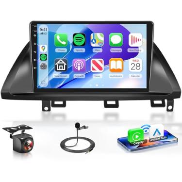 Imagem de Rimoody Rádio Automotivo Android 8Core 4G+64G Para Honda Odyssey 2005-2010 Carplay Auto Gps Navegação Wifi, Estéreo Tela Sensível Ao Toque De 10,1" Bluetooth Mirror Link Fm/Rds Eq Swc Câmera Microfo