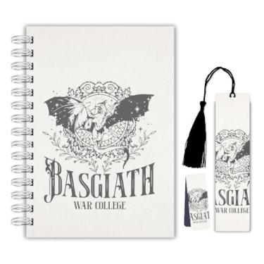 Imagem de Diário de Leitura + Marcador Magnético + Marcador com Tassel Plastificado – Quarta Asa | Capa Cinza Basgiath War College