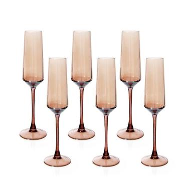 Imagem de Jogo De Taças Copa E Cia 6 Peças Bruma âmbar - Espumante 180 Ml