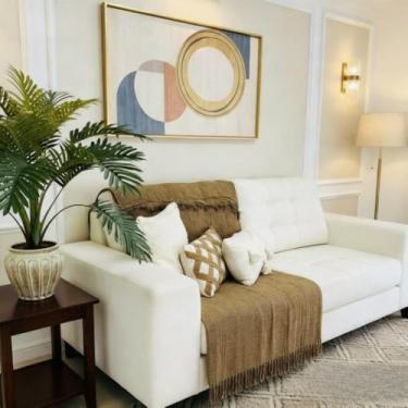 Imagem de Manta para Sofá 3,00 X1,80m / 2,40 X 1,80m / 2,10 X 1,20m Manta Sofa Gigante, Elegante e Atraente(UGA-2,40x1,80 MARROM)