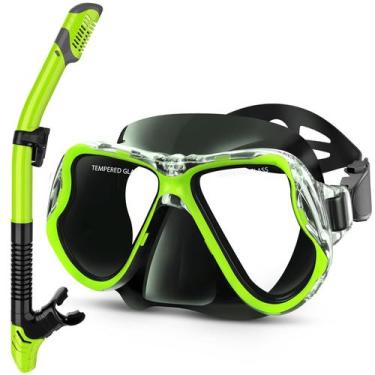Imagem de Conjunto de snorkel Greatever Dry Panoramic View Anti-Fog para adultos