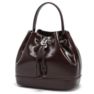 Imagem de LA FESTIN Bolsas de couro pequenas para mulheres: Bolsas de ombro clutch transversal