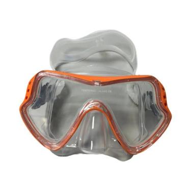 Imagem de Máscara de Mergulho com Snorkel - Adulto, Silicone, à Prova d'Água e c