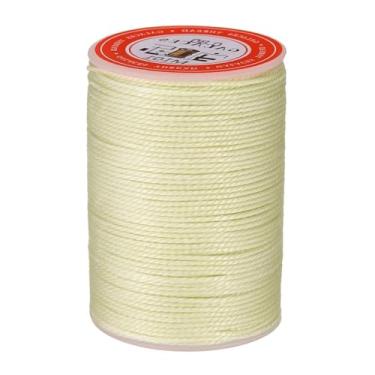 Imagem de Fio encerado de costura de couro premium, cordão de costura de cera 1260D, cordão de cera de poliéster de 55 m / 60 jardas para artesanato em couro, encadernação de livros, pulseiras trançadas