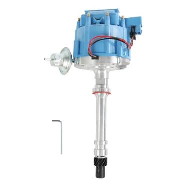 Imagem de Distribuidor de ignição HEI com tampa azul para blocos pequenos Chevy GM 283 305 307 327 350 400 bloco pequeno/grande 396 427 454 65K bobina 7500 RPM