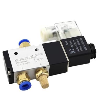Imagem de Válvula Solenoide Pneumática 3V210-08 DC12V DC24V AC110V AC220V 3 Way 2 Posições Válvula Magnética a Gás (3V210-08, DC 24V)