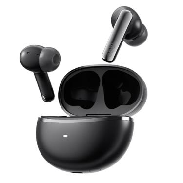 Imagem de Fones de Ouvido Sem Fio QCY MeloBuds N70, Bluetooth 6.0,Intra Auricular,à Prova D'água IPX5,50 h de Bateria,Com Microfone Embutido,leves e Confortáveis para Corrida/Academia,Preto (Preto)