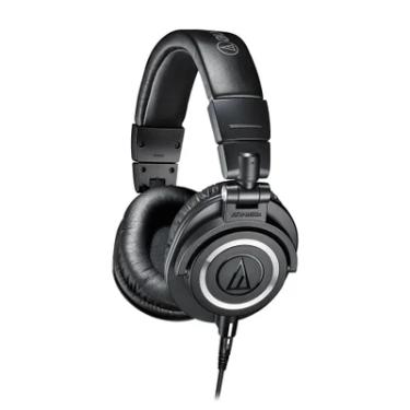 Imagem de Headset Profissional Monitor de Estúdio Audio-Technica ATH-M50x Preto P2 e P10 Dobrável - ATH-M50x