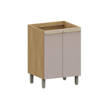 Imagem de Balcão De Cozinha 60cm 2 Pts Elegance Luciane Móveis