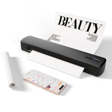 Imagem de Impressora térmica portátil sem fio Bluetooth: suporta tamanhos de letra/A4/A5 de 28 x 28 cm, perfeito para casa e escritório, compatível com smartphone e PC