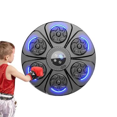 Imagem de Máquina Musical De Boxe | Aparelho De Treino Eletrónico De Parede | Máquina de Socos para Crianças,Para Treino Desporto Exercício Ginásio Casa Rapazes Adolescentes Natal Aniversário