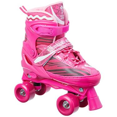Imagem de Patins 4 Rodas Ajustáveis Fenix Rosa
