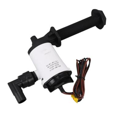 Imagem de POCREATION Bomba Livewell 800GPH, Aerador de Tanque de Isca Bomba de Esgoto de Barco Submersível de 12V Com Design Anti-airlock, para Pesca Marinha Em água Doce Em água Salgada