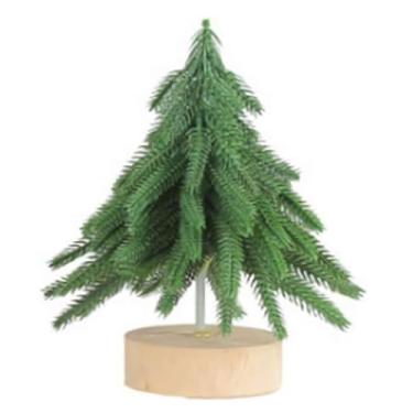 Imagem de Árvore de Natal flocada de neve artificial, enfeite de árvore de Natal de mesa para decoração de escritório, presente de planta artificial (laranja, verde, rosa, P)