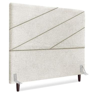 Imagem de Cabeceira Queen 160 Cm Com Frame Cristal Boucle Cinza Claro Artte Cinza Claro