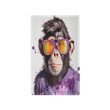 Imagem de Wassud Placa de cobertura para interruptor de luz de macaco, capas de tomadas duplex, placa de parede, decoração de casa, sala de estar, quarto, decoração