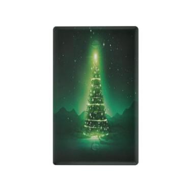 Imagem de Wassud Placa de cobertura de interruptor de luz, capas de tomadas duplas, placa de parede, árvore de Natal brilhante, decoração de casa, sala de estar, quarto, decoração