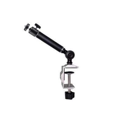 Imagem de uhyOHF Suporte de projetor de mesa horizontal fixo suporte de projetor prateleira de cabeceira clipe para projetor suporte de projetor portátil ajustável (uma cor-S