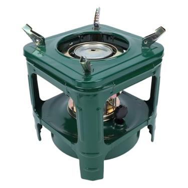 Imagem de GLOGLOW Fogão de Combustível Fogão de Acampamento, 8 Pavios Querosene Combustível Seguro Portátil Sem Fumaça Aquecedor de Acampamento de Baixo Odor para Caminhadas, Viagens de Pesca e Uso de