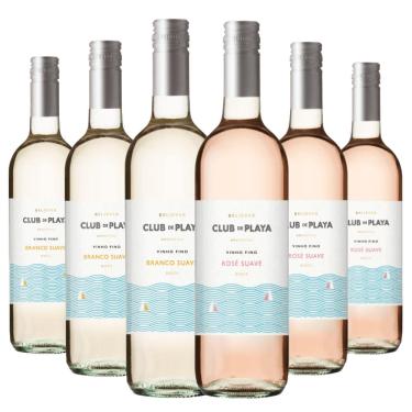 Imagem de Kit Com 6 Vinhos Club de Playa Branco E Rosé Suave