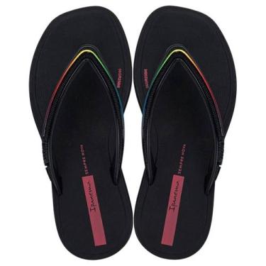 Imagem de Chinelo de Dedo Infantil Menina Dia a Dia Ipanema Kids Glow, Preto, Ro