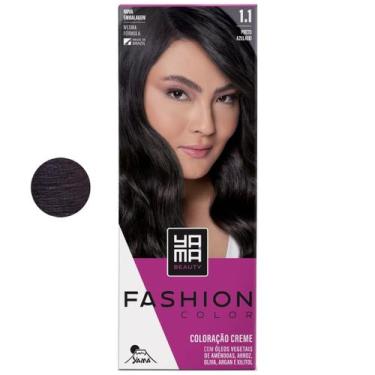 Imagem de Coloração Yama Fashion Color Tintura Tinta Cabelo Creme Mini Kit 1.1 P