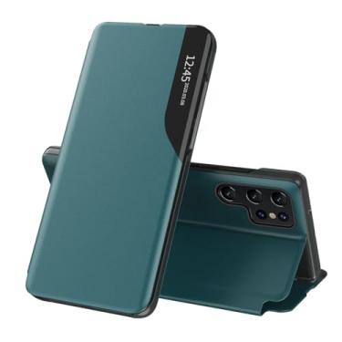 Imagem de COTDINFOR Capa protetora à prova de choque compatível com Samsung Galaxy S26 Ultra, couro transparente com suporte, flip magnético, capa protetora à prova de choque para Samsung Galaxy S26 Ultra