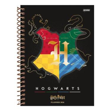 Imagem de Agenda Planner 2026 Harry Potter Espiral Jandaia 352 Páginas -, Preto