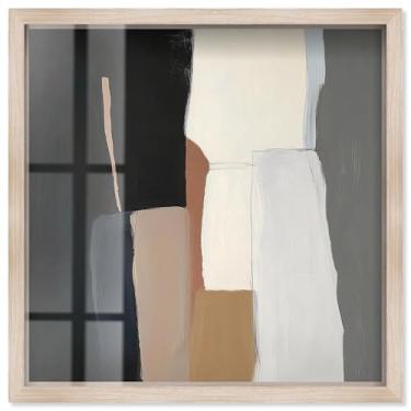 Imagem de Passageway II Shadowbox Print Modern Boho Wall Art por Art Remedy, moldura loira, 63 x 63 cm