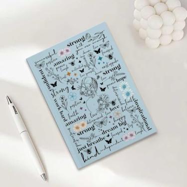 Imagem de Caderno de borboleta para viajantes, caderno A5 para anotações no escritório, agenda de 21 x 14,7 cm, agenda, diário de viagem