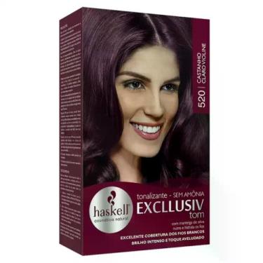 Imagem de Tonalizante Haskell Excllusiv Tom 520 Castanho Claro Violine